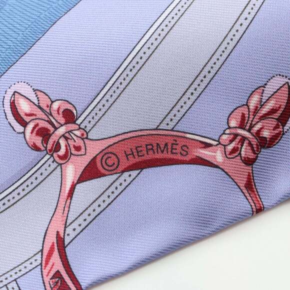 HERMES Authentic Pink Silk Scarf - Picture 2 of 3